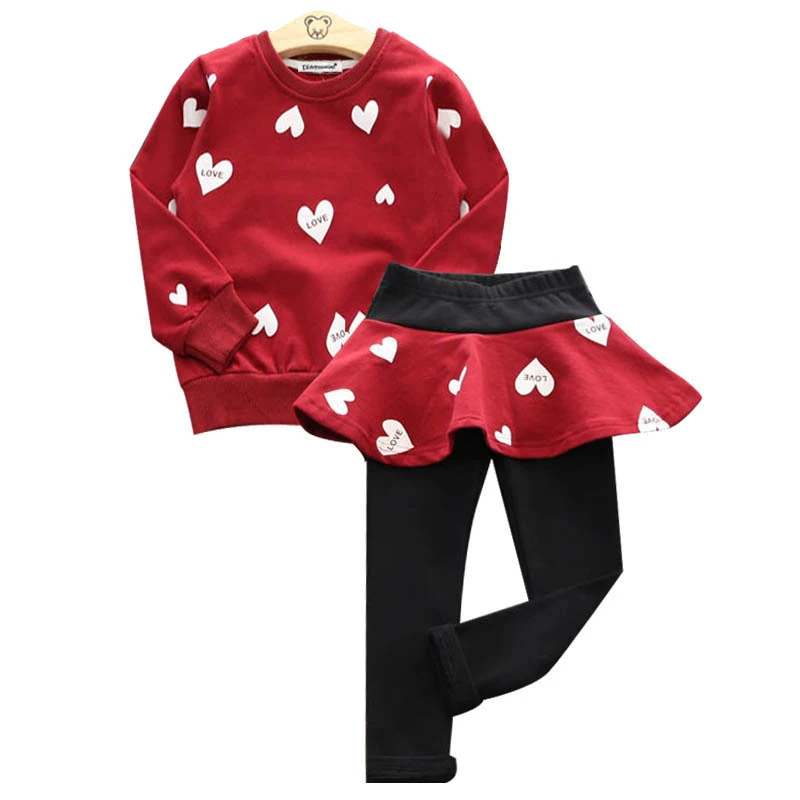 2022 Spring Autumn Girls Clothing Set Love Pattern Clothing Sets For Children Cotton Shirt + Pants 2Pcs Toddler Kids Suit
2022 Spring Autumn Girls Clothing Set Love Pattern Clothing Sets For Children Cotton Shirt + Pants 2Pcs Toddler Kids Suit
