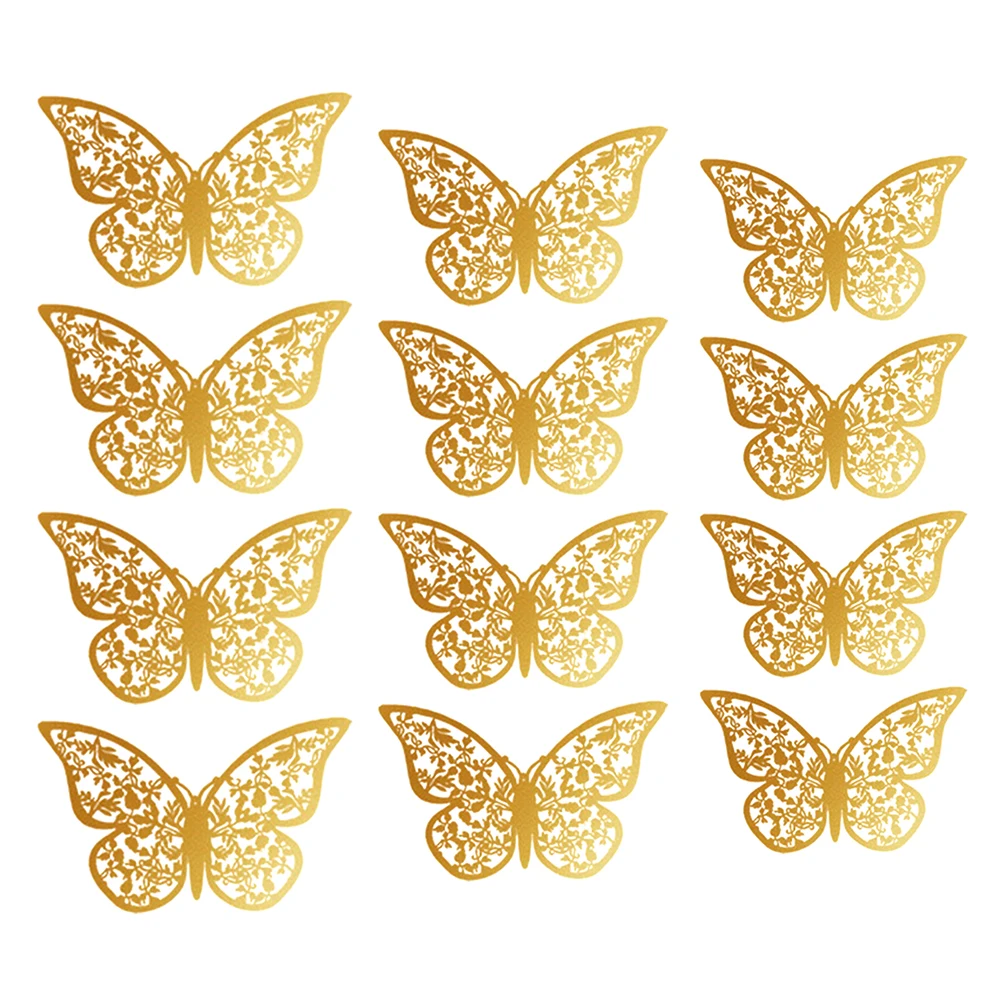 12Pcs Set Butterfly Home Decorations 3D Wall Stickers Decals Metallic Art DIY Removable Resistance Paper Murals Bedroom Stickers
12Pcs Set Butterfly Home Decorations 3D Wall Stickers Decals Metallic Art DIY Removable Resistance Paper Murals Bedroom Stickers