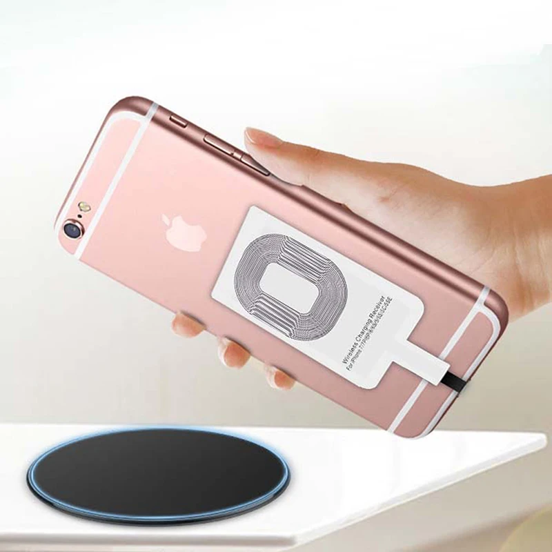 Поддержка Micro USB Type C Qi Беспроводное зарядное устройство адаптер индукционный