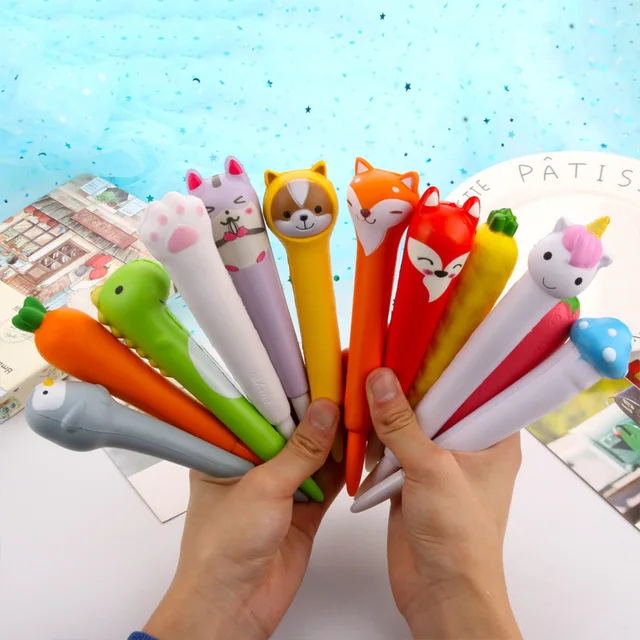 24 pcs/lot Kawaii Cat Totoro Decompression Gel Pen Cute 0.5mm Black Neutral Pens School Office writing Supplies Promotional Gift
24 pcs/lot Kawaii Cat Totoro Decompression Gel Pen Cute 0.5mm Black Neutral Pens School Office writing Supplies Promotional Gift