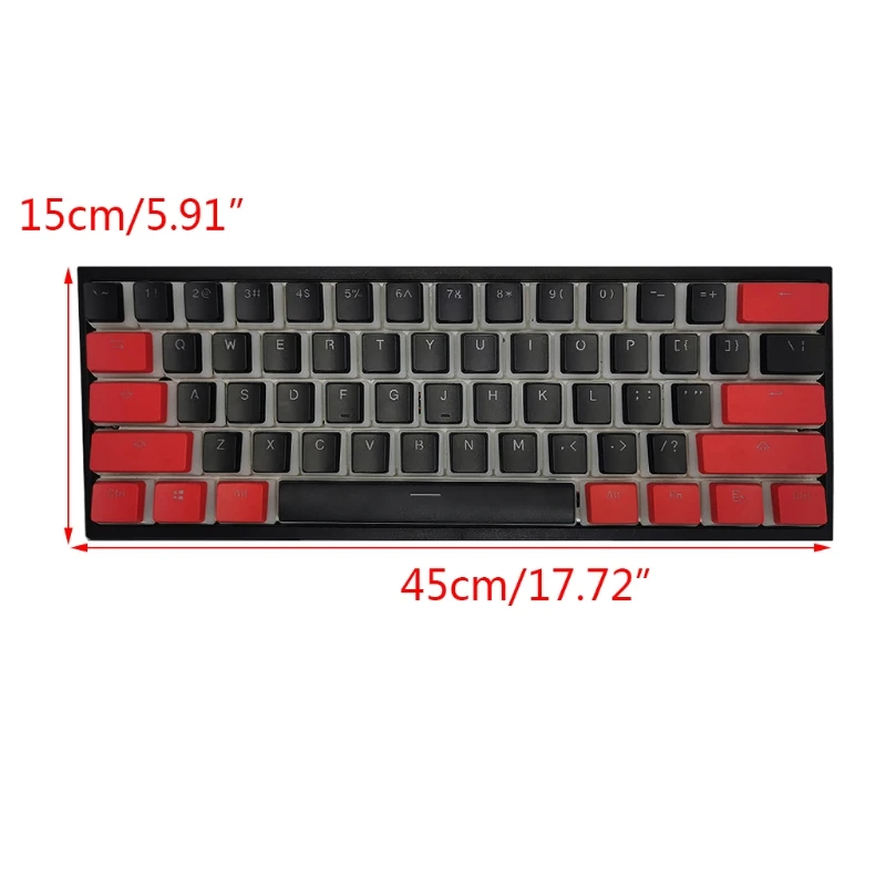 104keys / Set PBT Keycaps Backlit Two-color Pudding Keycap OEM Profile for Cherry Mx Mechanical Keyboard Black and Red
104keys / Set PBT Keycaps Backlit Two-color Pudding Keycap OEM Profile for Cherry Mx Mechanical Keyboard Black and Red