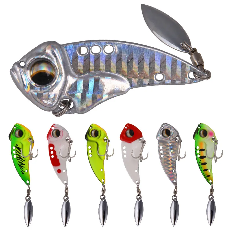 Metal Lure VIB Bait with Rotating Sequins Simulation Lure Fishing Gear Wobbler Predator Fishing Set Spoon Bait Wobblers 3D Eyes
Metal Lure VIB Bait with Rotating Sequins Simulation Lure Fishing Gear Wobbler Predator Fishing Set Spoon Bait Wobblers 3D Eyes