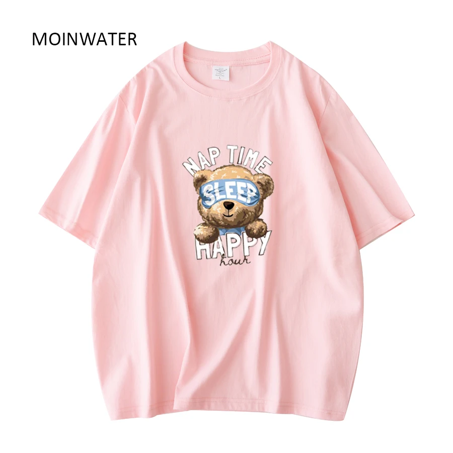 MOINWATER с героями мультфильмов, с принтом "пиво" футболки для женщин с коротким рукавом, милые хлопковые розового и бежевого цветов женские фут...
MOINWATER с героями мультфильмов, с принтом "пиво" футболки для женщин с коротким рукавом, милые хлопковые розового и бежевого цветов женские фут...