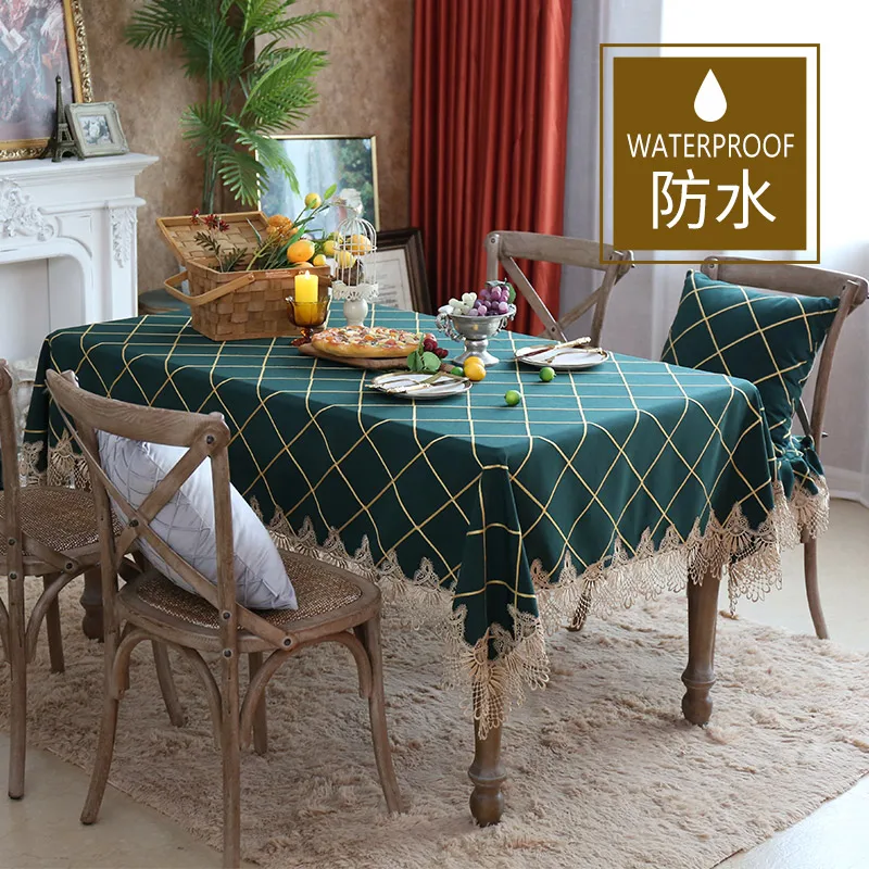 European Waterproof Tablecloth Rectangular Living Room Home Coffee Table Cloth Chair Cushion Light Luxury Lace Table Cloth
European Waterproof Tablecloth Rectangular Living Room Home Coffee Table Cloth Chair Cushion Light Luxury Lace Table Cloth