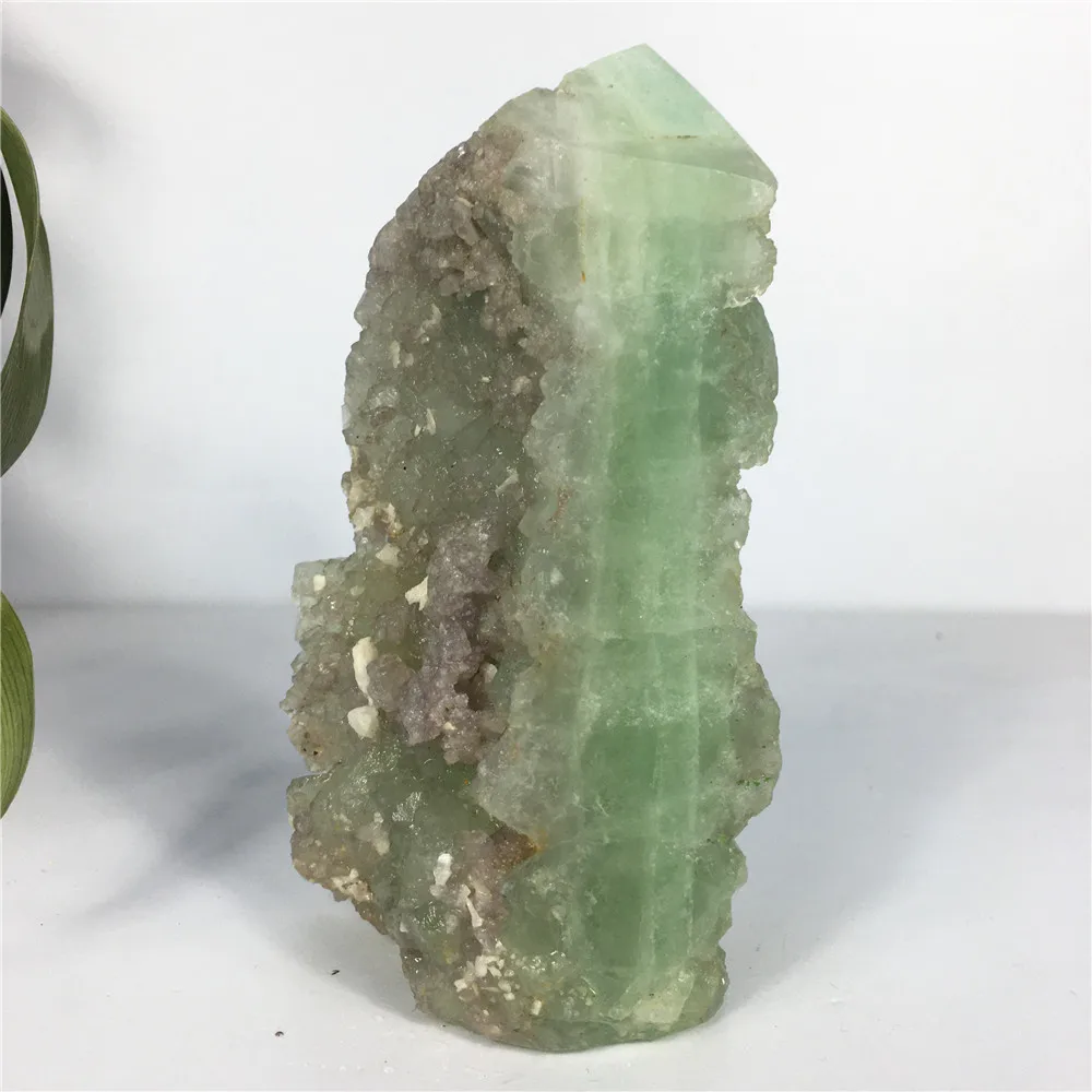 Natural Tower Raw Quartz Crystal Green Fluorite Cluster Healing Stones Specimen Home Decoration Crafts Gift Wand Point
Natural Tower Raw Quartz Crystal Green Fluorite Cluster Healing Stones Specimen Home Decoration Crafts Gift Wand Point