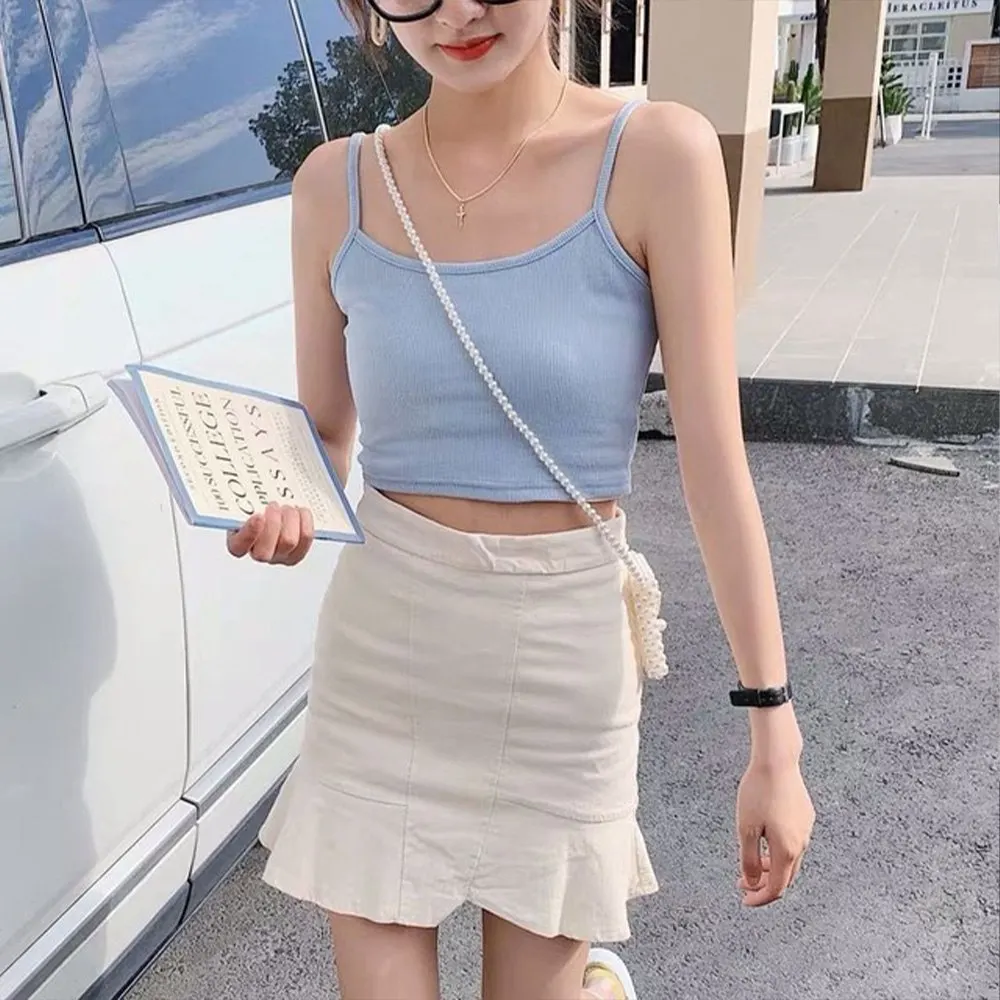 HEFLASHOR Crop Top Women Sexy Solid Summer Camis Female Casual Tank Tops Vest Sleeveless Cool Streetwear Club High Street
HEFLASHOR Crop Top Women Sexy Solid Summer Camis Female Casual Tank Tops Vest Sleeveless Cool Streetwear Club High Street