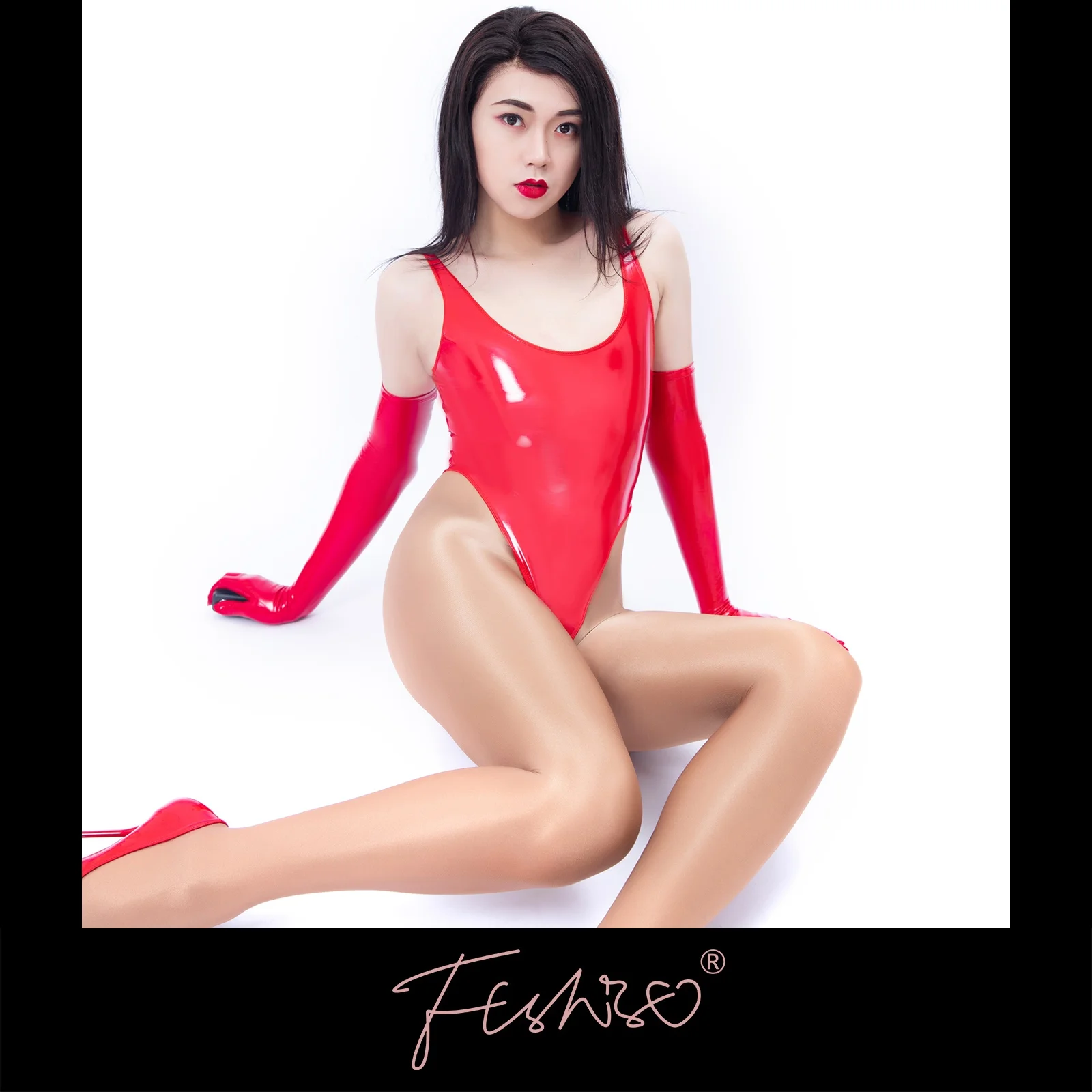 Ftshist Shiny Faux Leather Tights One-Piece Conjoined Vest High-Fork Sleeveless Triangle Swimsuit Sexy Gloss Low-Cut Bodysuits
Ftshist Shiny Faux Leather Tights One-Piece Conjoined Vest High-Fork Sleeveless Triangle Swimsuit Sexy Gloss Low-Cut Bodysuits