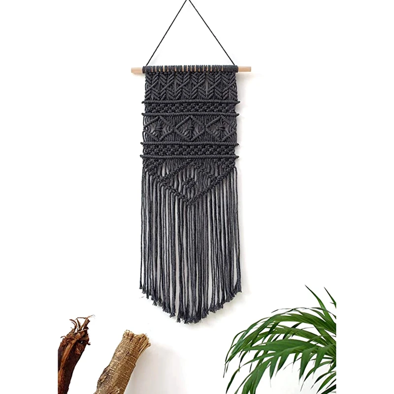 Macrame Woven Wall Hanging, Modern Geometric Boho Chic Bohemian Home House Living Room, Bedroom, Dorm Room, Apartment
Macrame Woven Wall Hanging, Modern Geometric Boho Chic Bohemian Home House Living Room, Bedroom, Dorm Room, Apartment