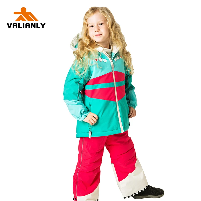 VALIANLY Winter Girls Ski Suit Kids Snow Suit Children Waterproof Windproof Skiing Jacket + Pants 2 Pieces Ski Sets Skiing Suits
VALIANLY Winter Girls Ski Suit Kids Snow Suit Children Waterproof Windproof Skiing Jacket + Pants 2 Pieces Ski Sets Skiing Suits