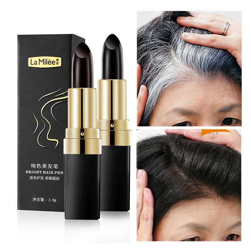 One-Time Hair dye Instant Gray Root Coverage Hair Color Modify Cream Stick Temporary Cover Up White Hair Colour Dye 3.8g
One-Time Hair dye Instant Gray Root Coverage Hair Color Modify Cream Stick Temporary Cover Up White Hair Colour Dye 3.8g