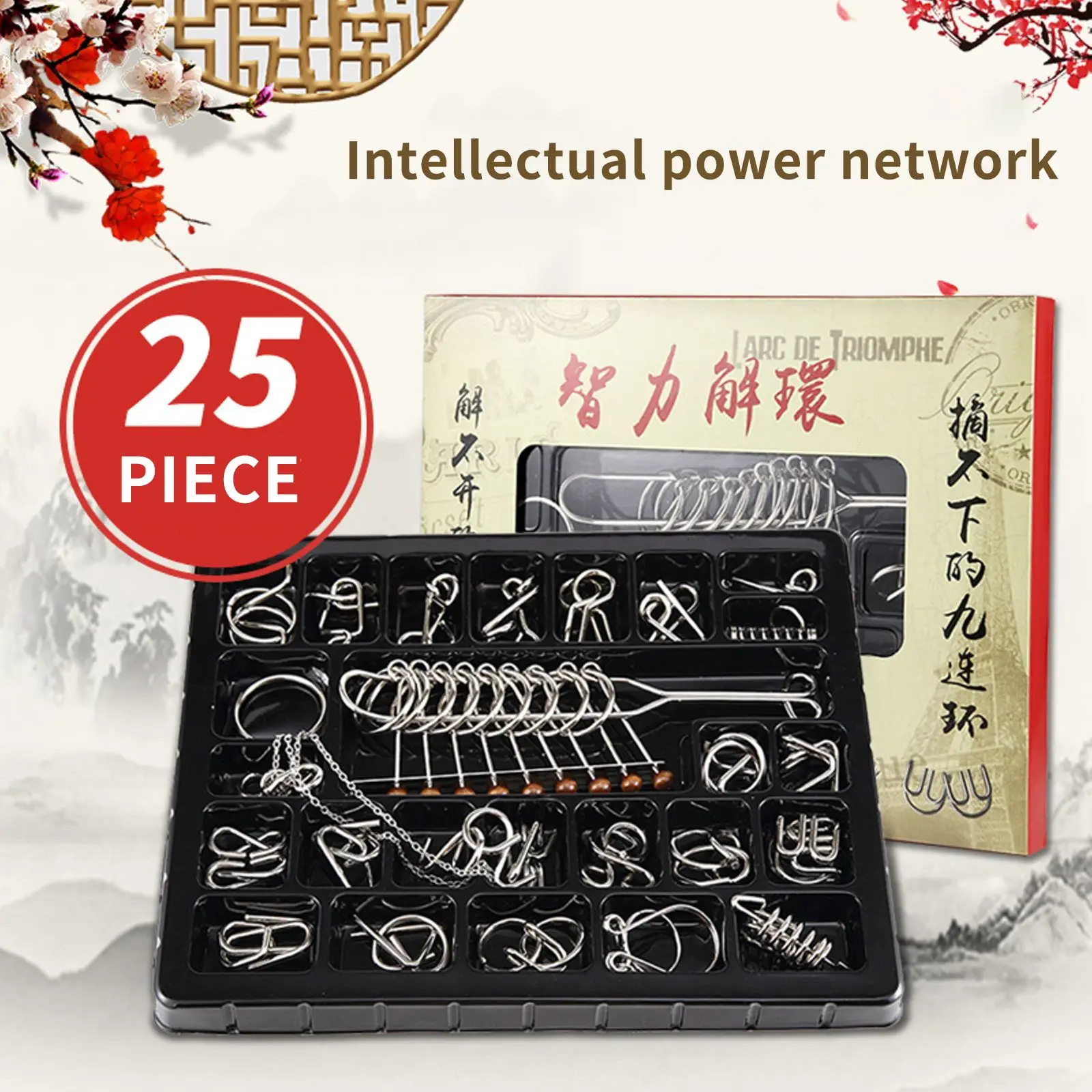 25Pcs/Set Metal Montessori Puzzle Wire IQ Mind Brain Teaser Puzzles Children Adults Interactive Game Reliever Educational Toys
25Pcs/Set Metal Montessori Puzzle Wire IQ Mind Brain Teaser Puzzles Children Adults Interactive Game Reliever Educational Toys
