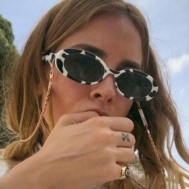 

Women Small Frame fashion Sunglasses UV400 Sun Shades Eyewear Vintage Cat Eye Sun Glasses Simple For Mountaineering Fishing