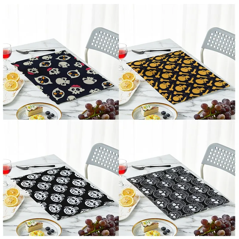 Skeleton Punk Pattern Table Mat Creative Table Napkin For Wedding Kitchen Decor Placemat Dining Accessories
Skeleton Punk Pattern Table Mat Creative Table Napkin For Wedding Kitchen Decor Placemat Dining Accessories