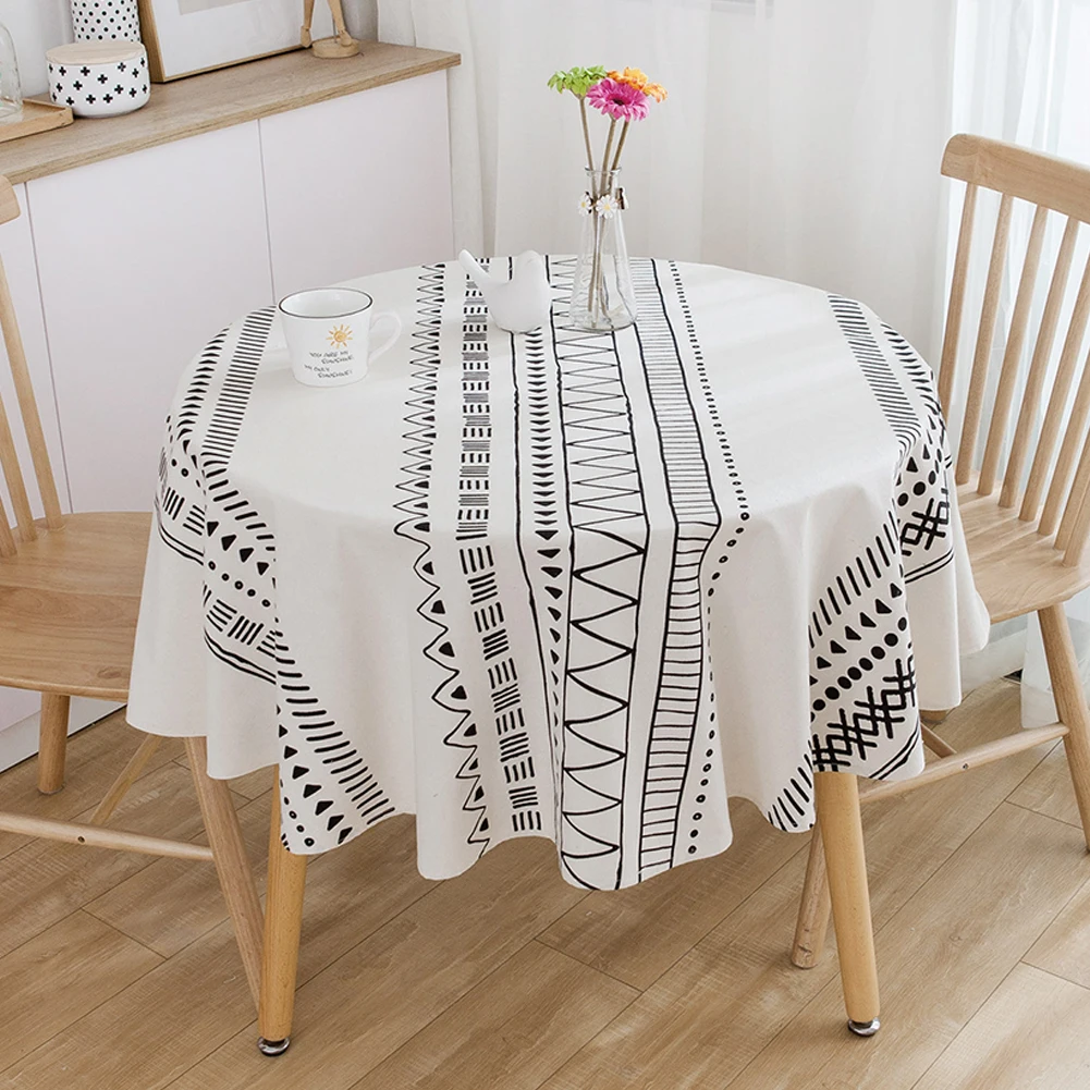 Ethnic Style Bohemian Cotton and Linen Black and White Printing Round Living Room Fabric Decoration
Ethnic Style Bohemian Cotton and Linen Black and White Printing Round Living Room Fabric Decoration