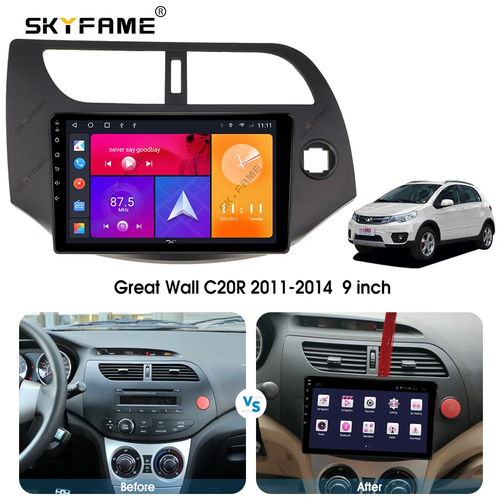 SKYFAME Android Автомобильная Навигация Радио мультимедийный плеер для Great Wall C20R 2011-2014 автомобильная стереосистема
SKYFAME Android Автомобильная Навигация Радио мультимедийный плеер для Great Wall C20R 2011-2014 автомобильная стереосистема