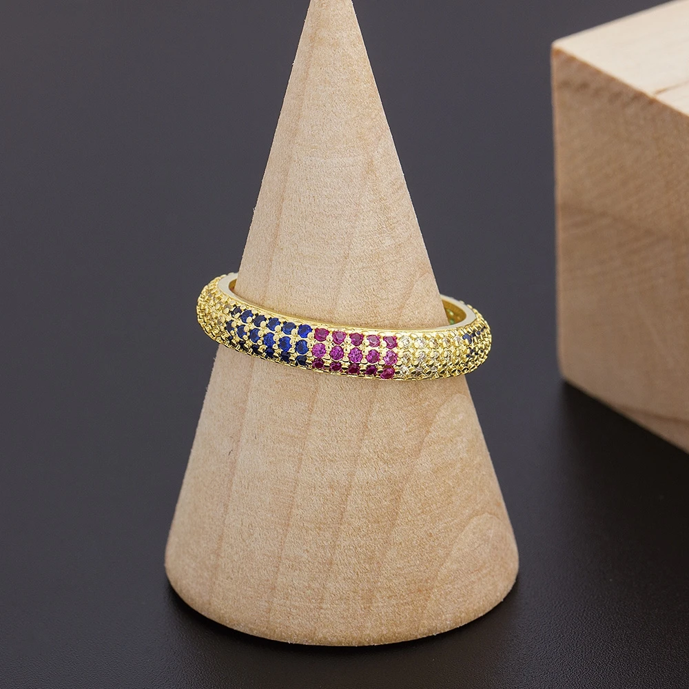 Fashion Gold Color Hot Sale Rainbow Cubic Zirconia Engagement Ring For Women High Quality Rhinestone Charm Rings Wedding Jewelry
Fashion Gold Color Hot Sale Rainbow Cubic Zirconia Engagement Ring For Women High Quality Rhinestone Charm Rings Wedding Jewelry