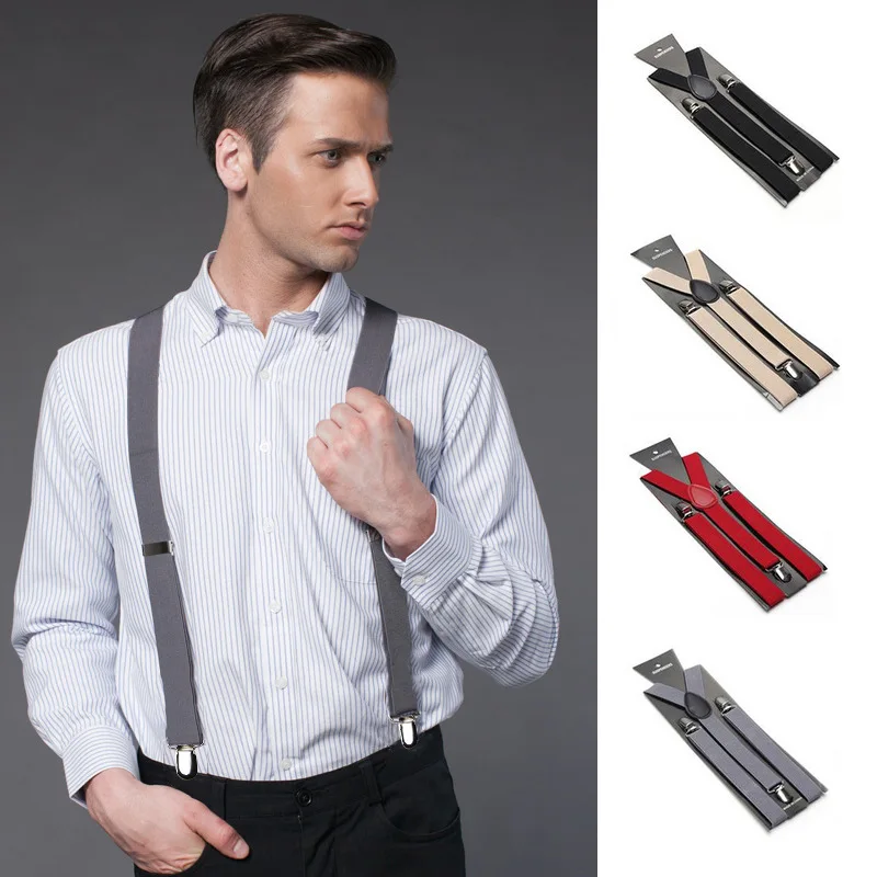 Fashion Belt Elastic Suspenders Boy Soild 3 Clips Men Women Jeans Wedding Suspension for Skirts Multicolor Adjustable Cock Strap
Fashion Belt Elastic Suspenders Boy Soild 3 Clips Men Women Jeans Wedding Suspension for Skirts Multicolor Adjustable Cock Strap