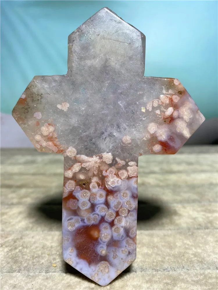 Agate Stone Natural Crystal Cross Statue Geode Meditation Energy Reiki Spiritual Feng Shui Ornaments For Home Decoration Modem
Agate Stone Natural Crystal Cross Statue Geode Meditation Energy Reiki Spiritual Feng Shui Ornaments For Home Decoration Modem