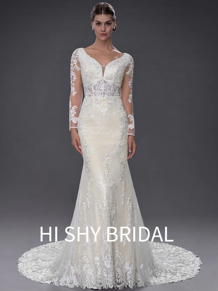 Hi Shy Bridal 2021 New Luxury Lace Wedding Dresses Suitable for Every Bride Free Tailored Plus Size and Free Shipping
Hi Shy Bridal 2021 New Luxury Lace Wedding Dresses Suitable for Every Bride Free Tailored Plus Size and Free Shipping