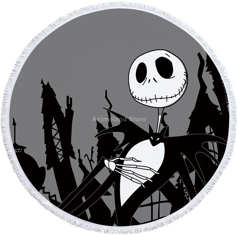 Cartoon Nightmare Before Christmas 3D Print Round Beach Microfiber Towel With Tassel 150cm For Swim Bath Picnic Bathroom Kitchen
Cartoon Nightmare Before Christmas 3D Print Round Beach Microfiber Towel With Tassel 150cm For Swim Bath Picnic Bathroom Kitchen