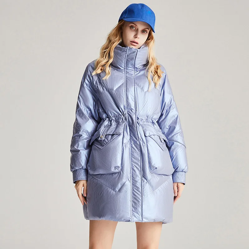 Fashion Drawstring Down Jacket for Women Winter Thick Warm Oversize Female Long Coats Outerwear Glossy Waterproof Coat
Fashion Drawstring Down Jacket for Women Winter Thick Warm Oversize Female Long Coats Outerwear Glossy Waterproof Coat