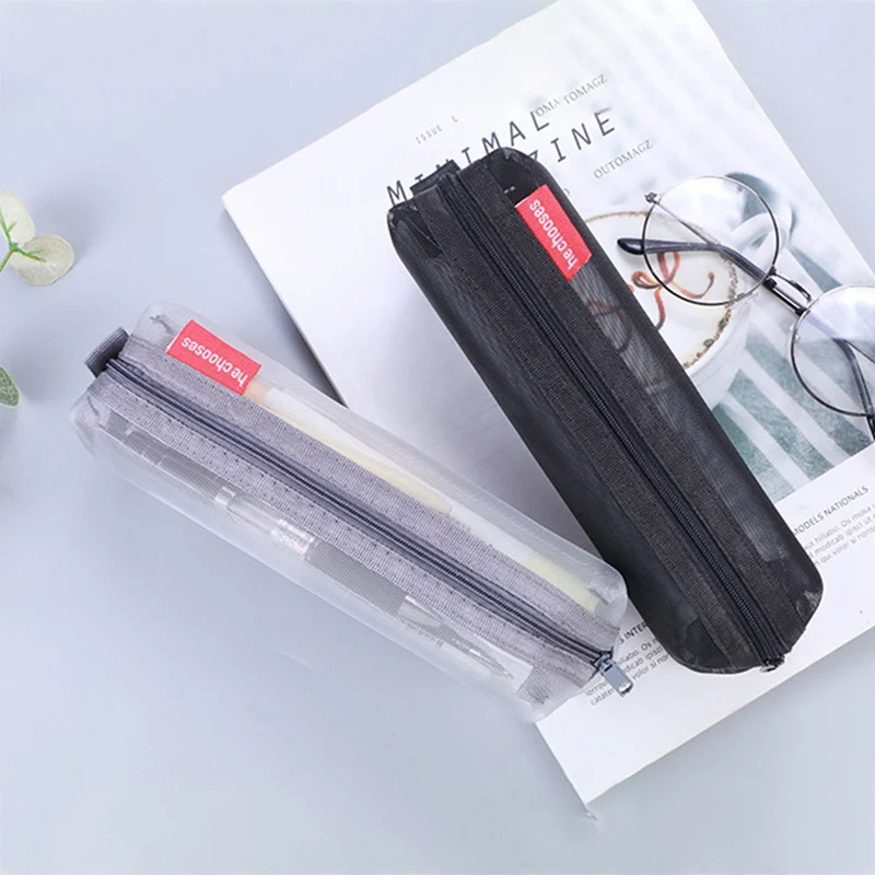 Simple Transparent Mesh Pencil Case Pupils' Stationery Box Pencil Storage Box Stationery Pen Bag For Exam Office Supplies 
Simple Transparent Mesh Pencil Case Pupils' Stationery Box Pencil Storage Box Stationery Pen Bag For Exam Office Supplies