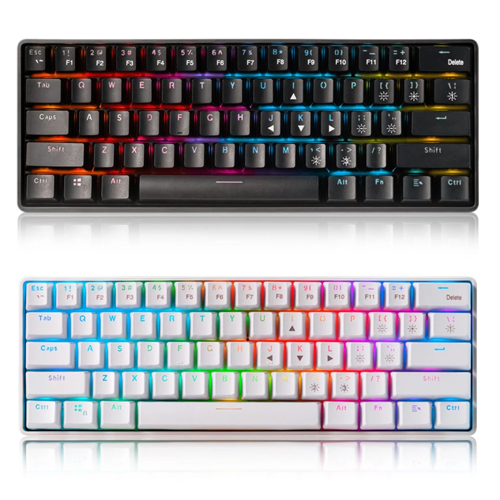 New YK600 Mechanical Gaming Keyboard Wireless Wired Dual Mode 61 Keys Blue Switch RGB LED Backlit Keyboard for Laptop PC Gamer
New YK600 Mechanical Gaming Keyboard Wireless Wired Dual Mode 61 Keys Blue Switch RGB LED Backlit Keyboard for Laptop PC Gamer