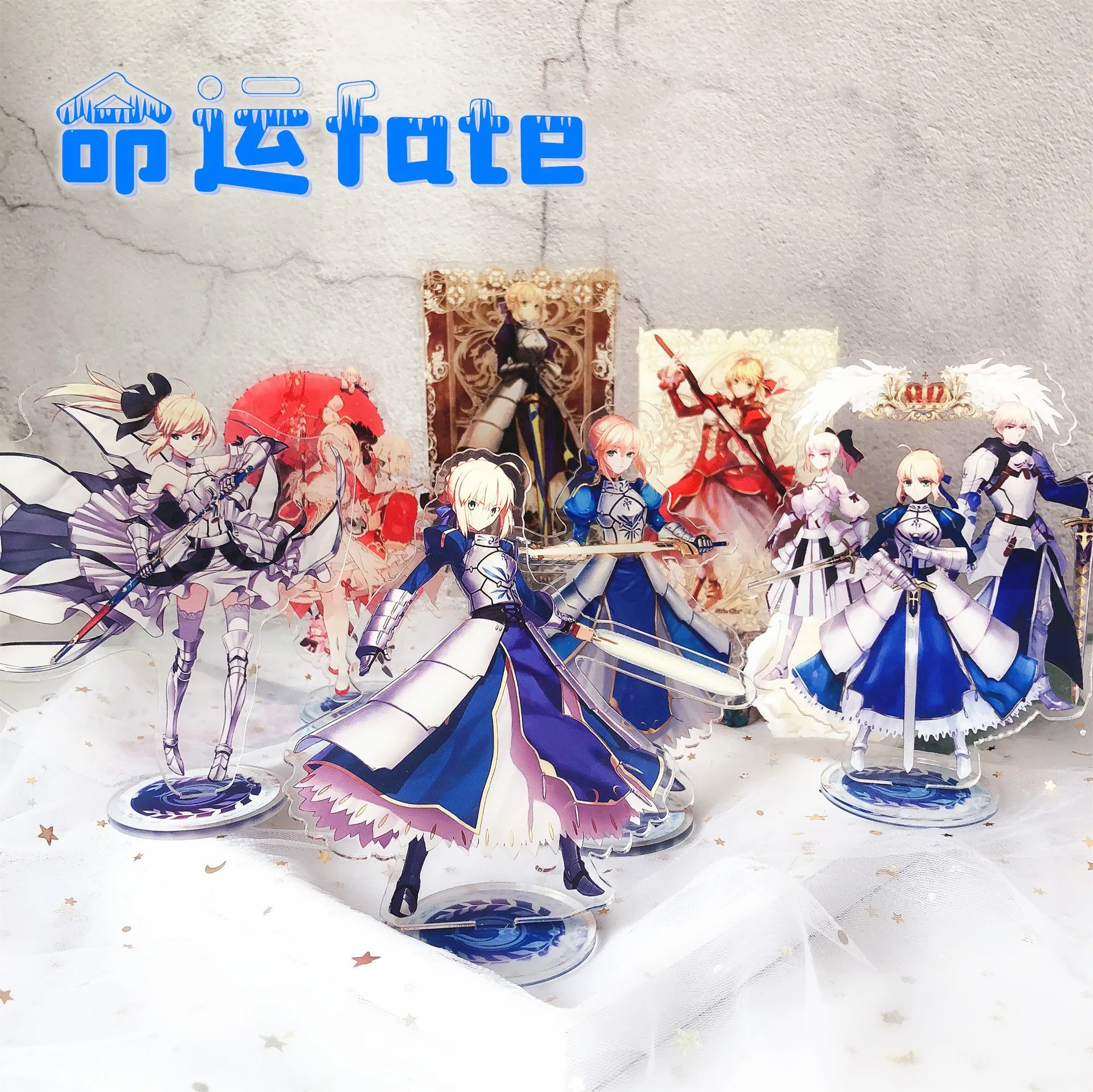 Classic Anime Large Stand 15cm High Fate Double-Sided Stand Joan Of Arc Saber Large Stand Desktop Decoration
Classic Anime Large Stand 15cm High Fate Double-Sided Stand Joan Of Arc Saber Large Stand Desktop Decoration