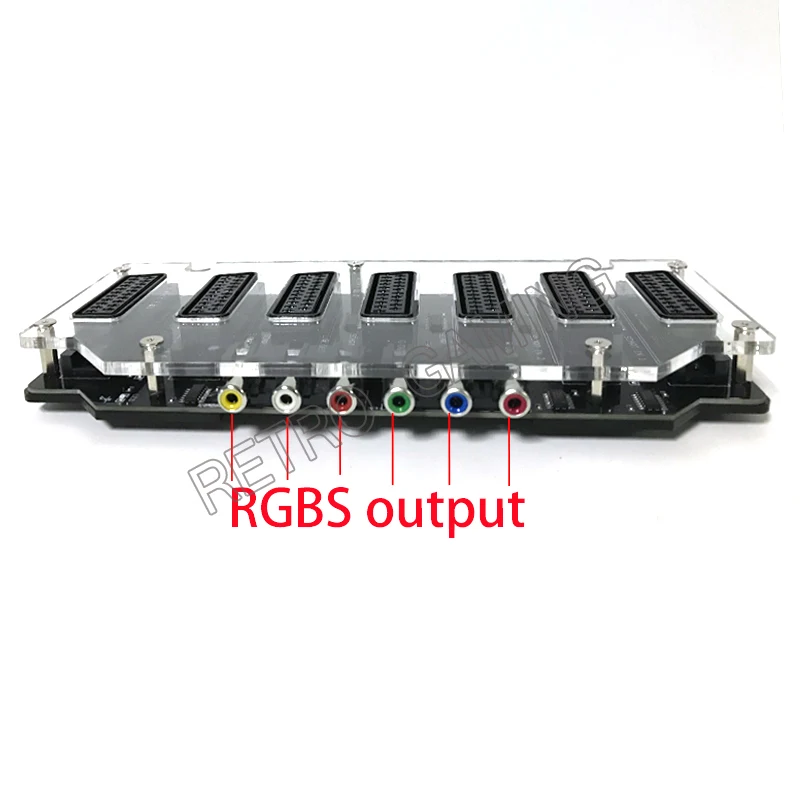EUR Mini SCART Distributor Converter Video 6 input 1 output Auto Adapter Automatic switcher RCA SVHS AV TV Audio Divide | Спорт и