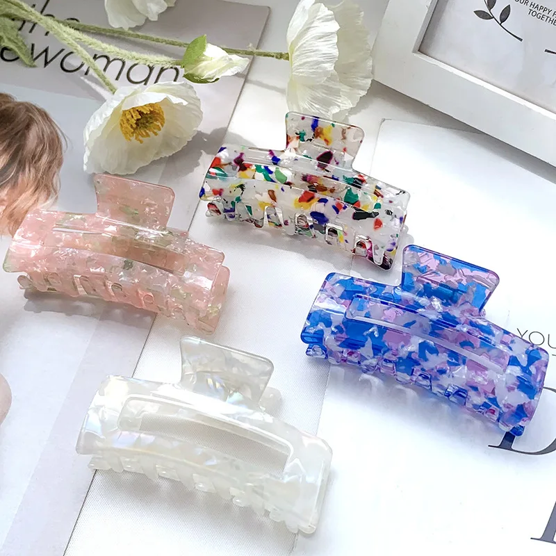 Korean acetic acid hairpin back head grabbing clip hairpin bathing hair grabbing ins shark clip plate hair rectangular clip
Korean acetic acid hairpin back head grabbing clip hairpin bathing hair grabbing ins shark clip plate hair rectangular clip
