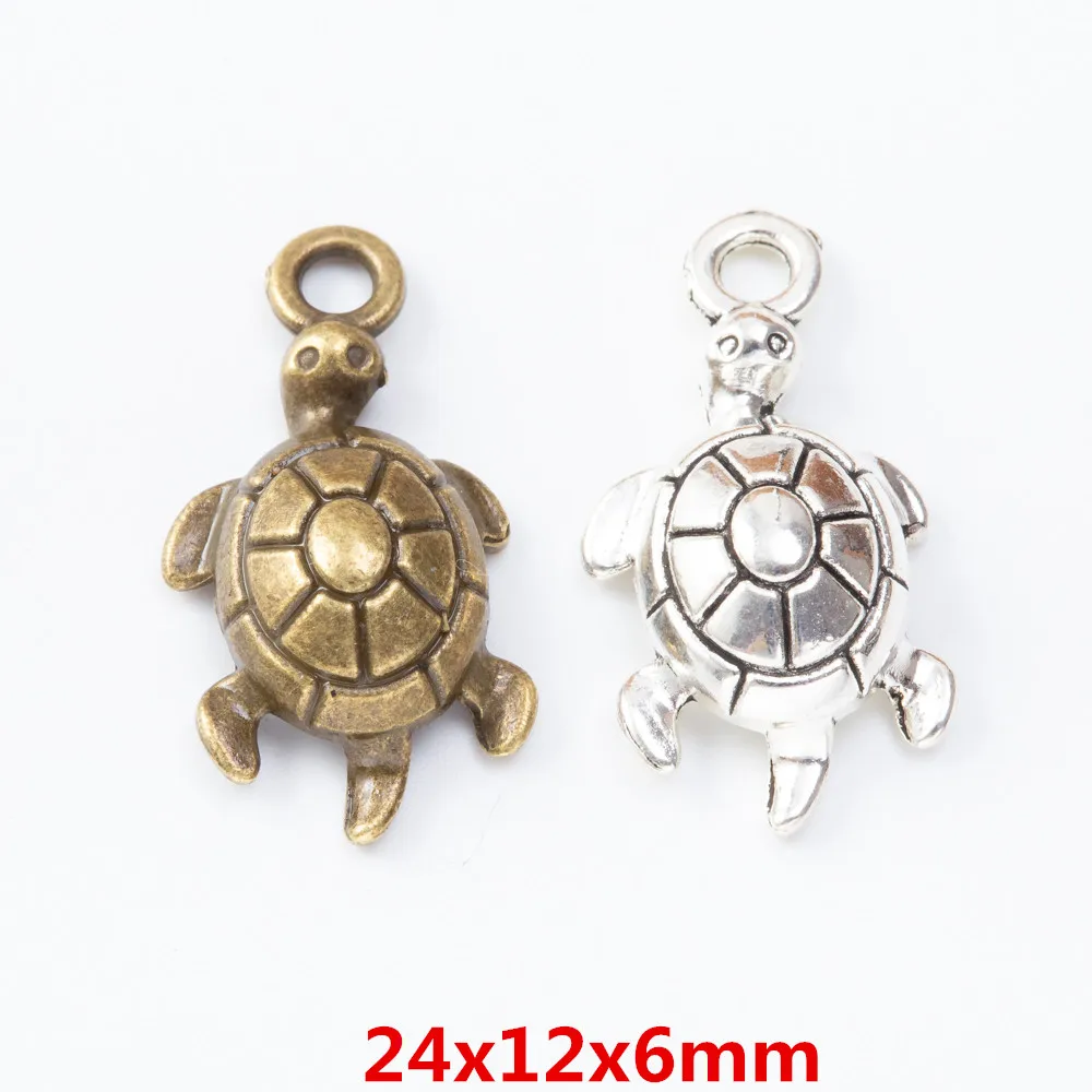 120 pieces of retro tortoise pendant zinc alloy pendant DIY European style jewelry making 7280
120 pieces of retro tortoise pendant zinc alloy pendant DIY European style jewelry making 7280