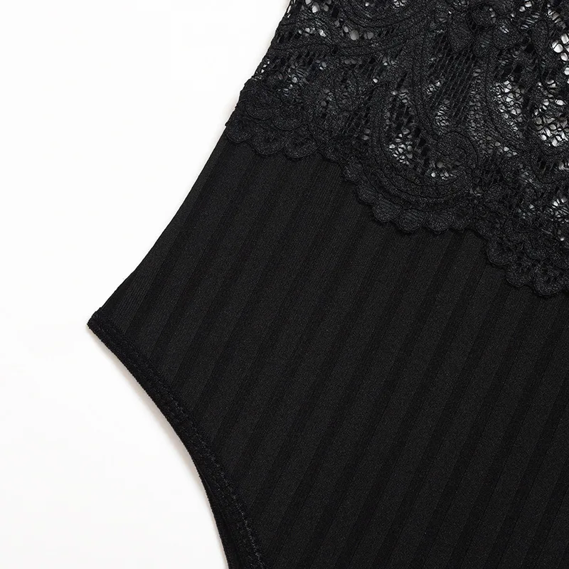 Patchwork Lace Bodysuit Women Spaghetti Strap Bodysuit 2021 Summer Ladies Sexy Bodysuit Body Femme
Patchwork Lace Bodysuit Women Spaghetti Strap Bodysuit 2021 Summer Ladies Sexy Bodysuit Body Femme