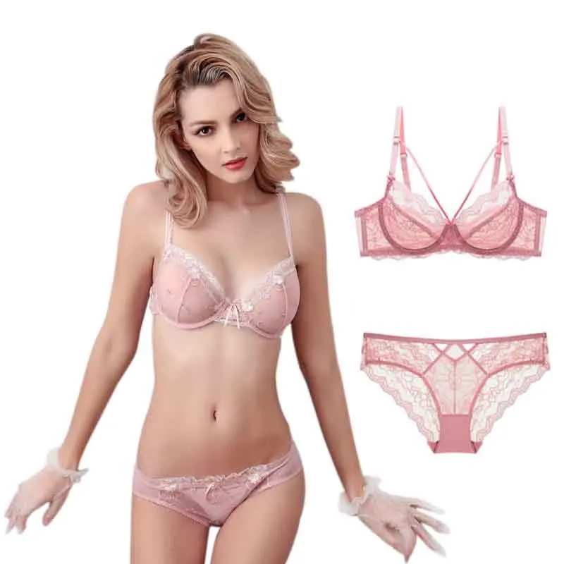 Transparent Lace Push up Bra for Women Ultra-thin Steel Ring Brassiere Woman Underwear Lingerie Set
Transparent Lace Push up Bra for Women Ultra-thin Steel Ring Brassiere Woman Underwear Lingerie Set