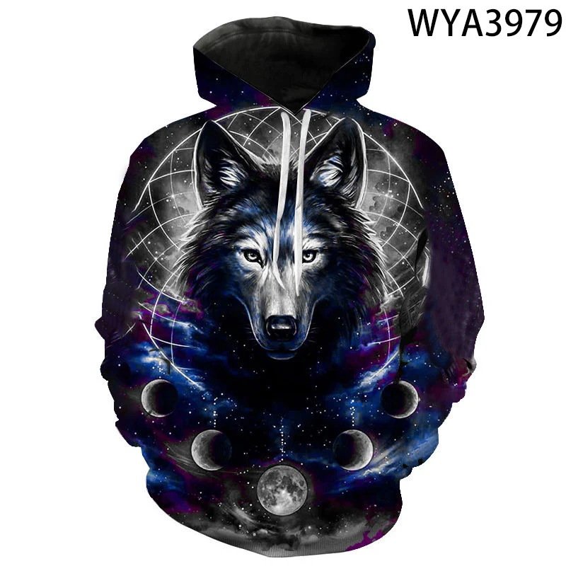 Men's Hoodies Cool Wolf Animal Long Sleeve Pullover Men Women Clothing 3D Printed Fashion Street Tops Casual Sweatshirts 
Men's Hoodies Cool Wolf Animal Long Sleeve Pullover Men Women Clothing 3D Printed Fashion Street Tops Casual Sweatshirts