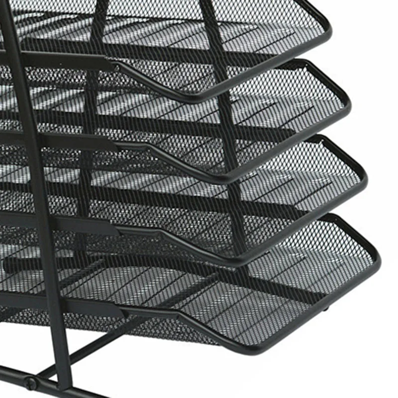 Desk Storage Box with 4 Sliding Trays, Mesh Office File Storage Rack for Storing Documents, Mail, Paper, Letters
Desk Storage Box with 4 Sliding Trays, Mesh Office File Storage Rack for Storing Documents, Mail, Paper, Letters