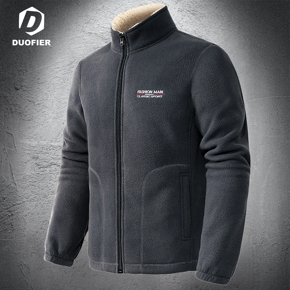 Winter Black Jacket Mens Fleece Stand Collar Jacket Zipper Overcoat Plus Velvet Daily Fashion cazadora hombre Casual Outerwear
Winter Black Jacket Mens Fleece Stand Collar Jacket Zipper Overcoat Plus Velvet Daily Fashion cazadora hombre Casual Outerwear
