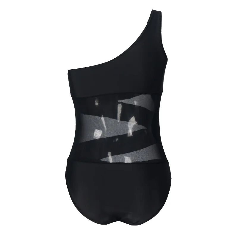 2020 New Sexy Single Shoulder Monokini Women Mesh Patchwork Swimwear Solid Black Beachwear S-XL Girl Backless One Piece Suit
2020 New Sexy Single Shoulder Monokini Women Mesh Patchwork Swimwear Solid Black Beachwear S-XL Girl Backless One Piece Suit