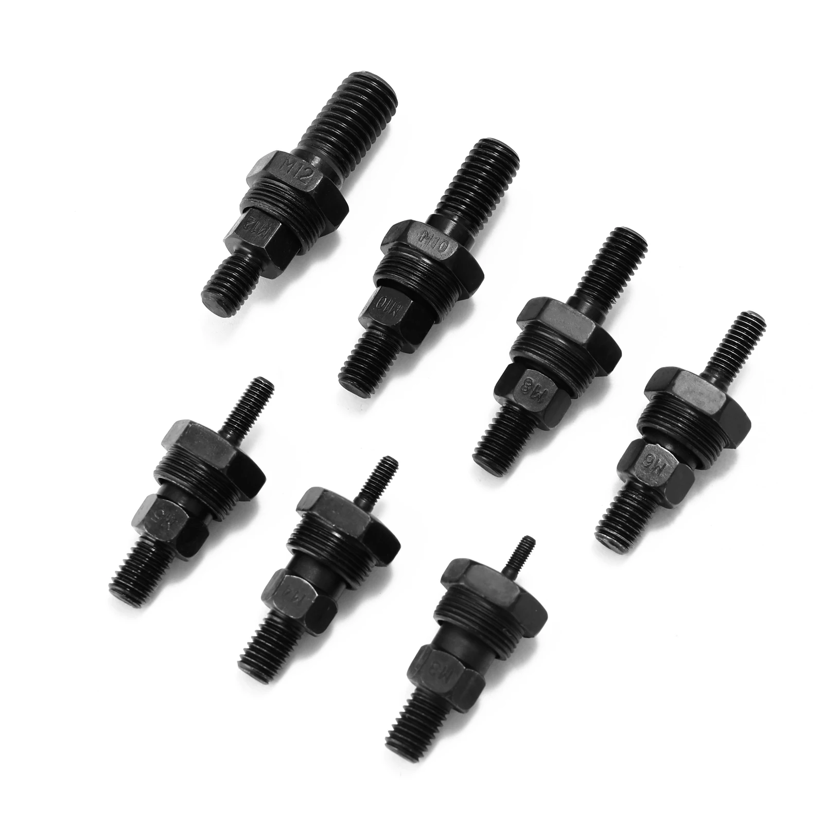 7pcs Mandrel Riveter Machine Accessory Threaded Mandrel Rivet Nut Tool Adapter Pull Rod Riveter Replacement Riveting Heads
7pcs Mandrel Riveter Machine Accessory Threaded Mandrel Rivet Nut Tool Adapter Pull Rod Riveter Replacement Riveting Heads