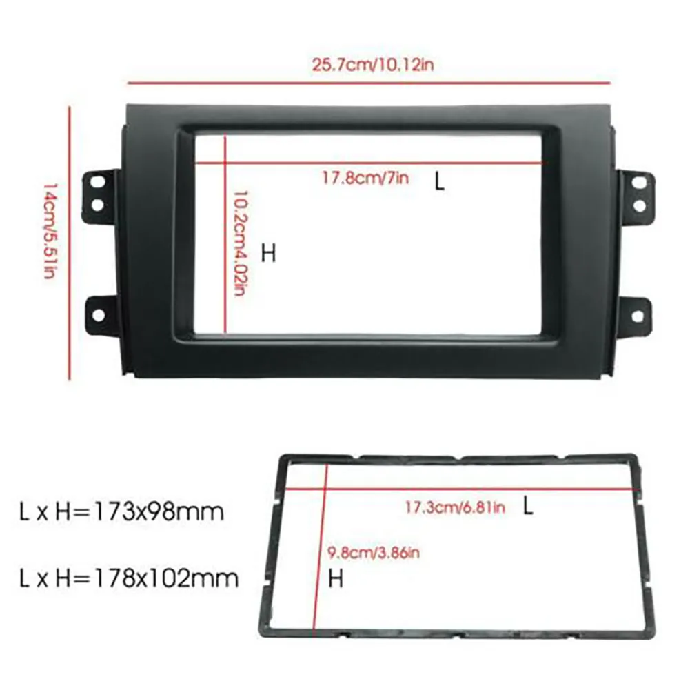 Black Stereo Radio Plate Frame Panel Double Din For 2007-13 Plastic Suzuki SX4 Trim
Black Stereo Radio Plate Frame Panel Double Din For 2007-13 Plastic Suzuki SX4 Trim