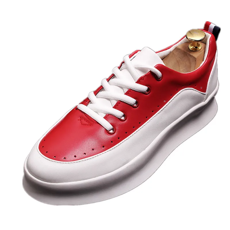 2021 Autumn New Shoes For Mens White Shoes Red Low Casual Breathable PU Leather Sneakers Thick Bottom Male Shoes 39 40 41 42 43
2021 Autumn New Shoes For Mens White Shoes Red Low Casual Breathable PU Leather Sneakers Thick Bottom Male Shoes 39 40 41 42 43