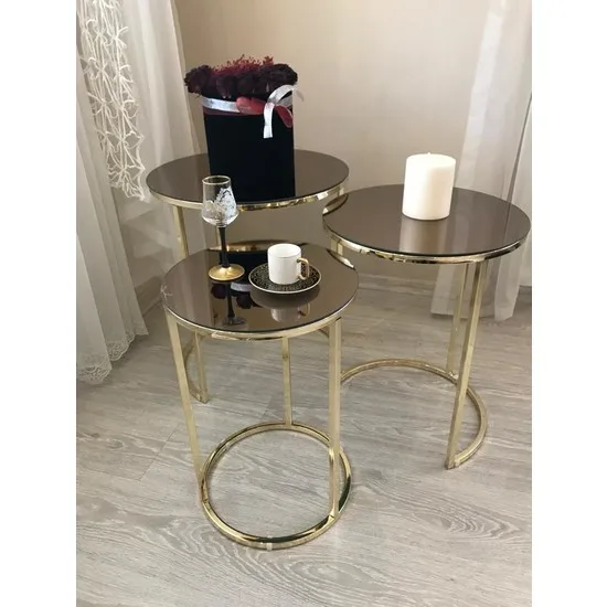New Modern Deepport Star 3 Pcs Zigon Coffee table Gold Foot Bronze Mirror coffe table table basse
New Modern Deepport Star 3 Pcs Zigon Coffee table Gold Foot Bronze Mirror coffe table table basse