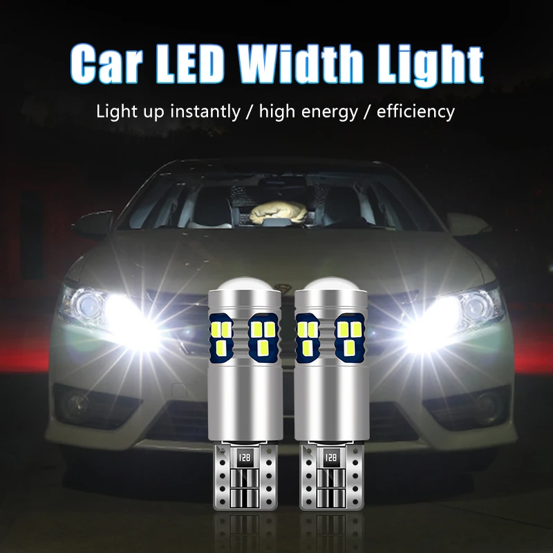 

For Ford Fiesta MK7 MK8 Kuga Focus 2 3 Mondeo MK2 MK3 MK4 Fusion 2015 2017 2pcs W5W T10 LED Bulbs Car Parking Light Accessories