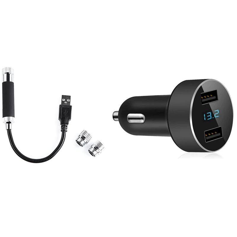 Автомобильное зарядное устройство с двумя USB-портами, выход 4,8 А, автомобильный адаптер и автомобильный USB звездный ночник s, внутренний пото...
Автомобильное зарядное устройство с двумя USB-портами, выход 4,8 А, автомобильный адаптер и автомобильный USB звездный ночник s, внутренний пото...