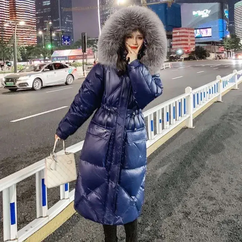 Waterproof Winter Jackets Female Slim Fashion Glossy Snow Wear Warm Parkas 2023 New Long Down Cotton Padded Clothing XS-XL
Waterproof Winter Jackets Female Slim Fashion Glossy Snow Wear Warm Parkas 2023 New Long Down Cotton Padded Clothing XS-XL