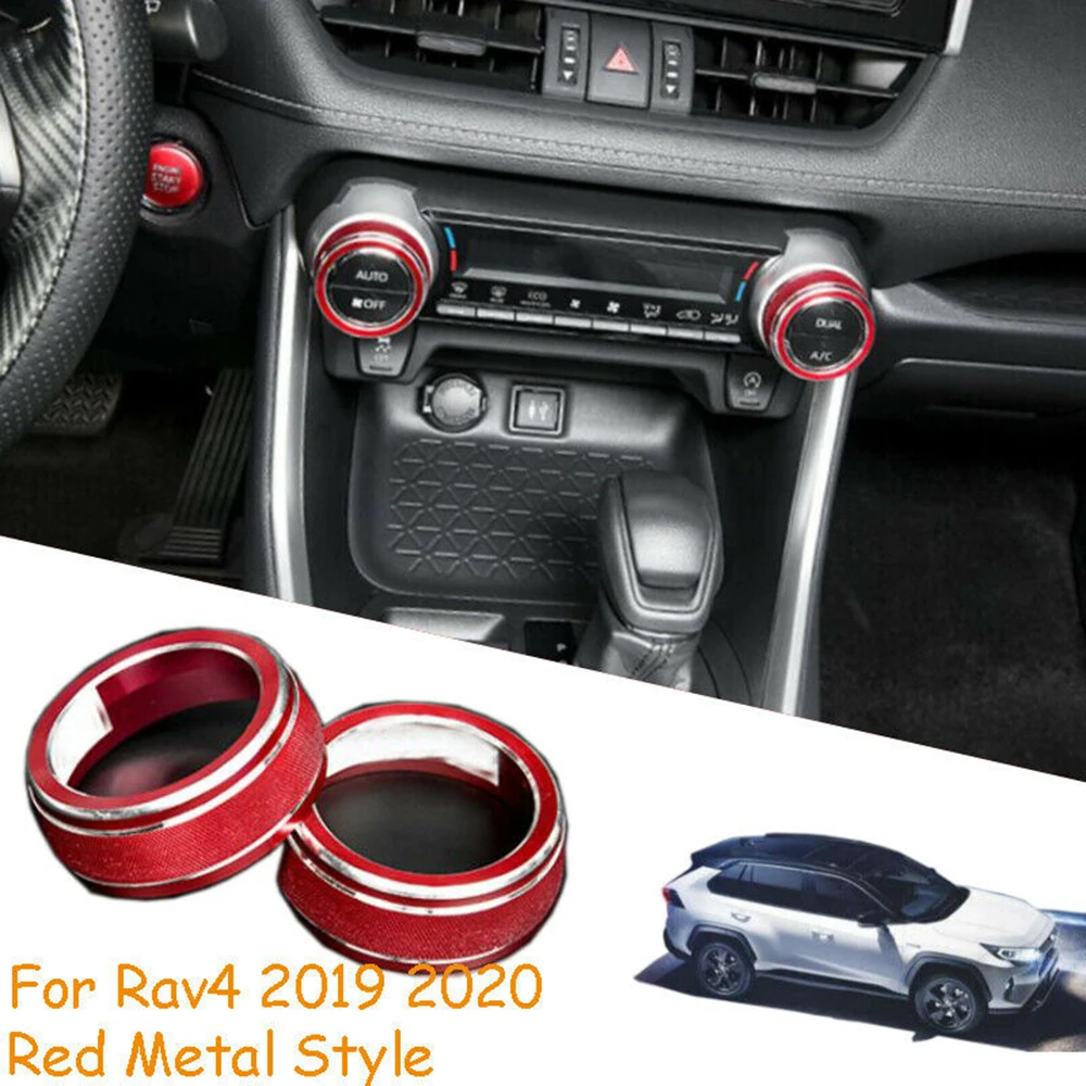 2pcs FOR CAR Toyota RAV4 2019 2020 Red CNC Metal Aluminum Alloy Console AC switch control decoration Car decoration accessories
2pcs FOR CAR Toyota RAV4 2019 2020 Red CNC Metal Aluminum Alloy Console AC switch control decoration Car decoration accessories