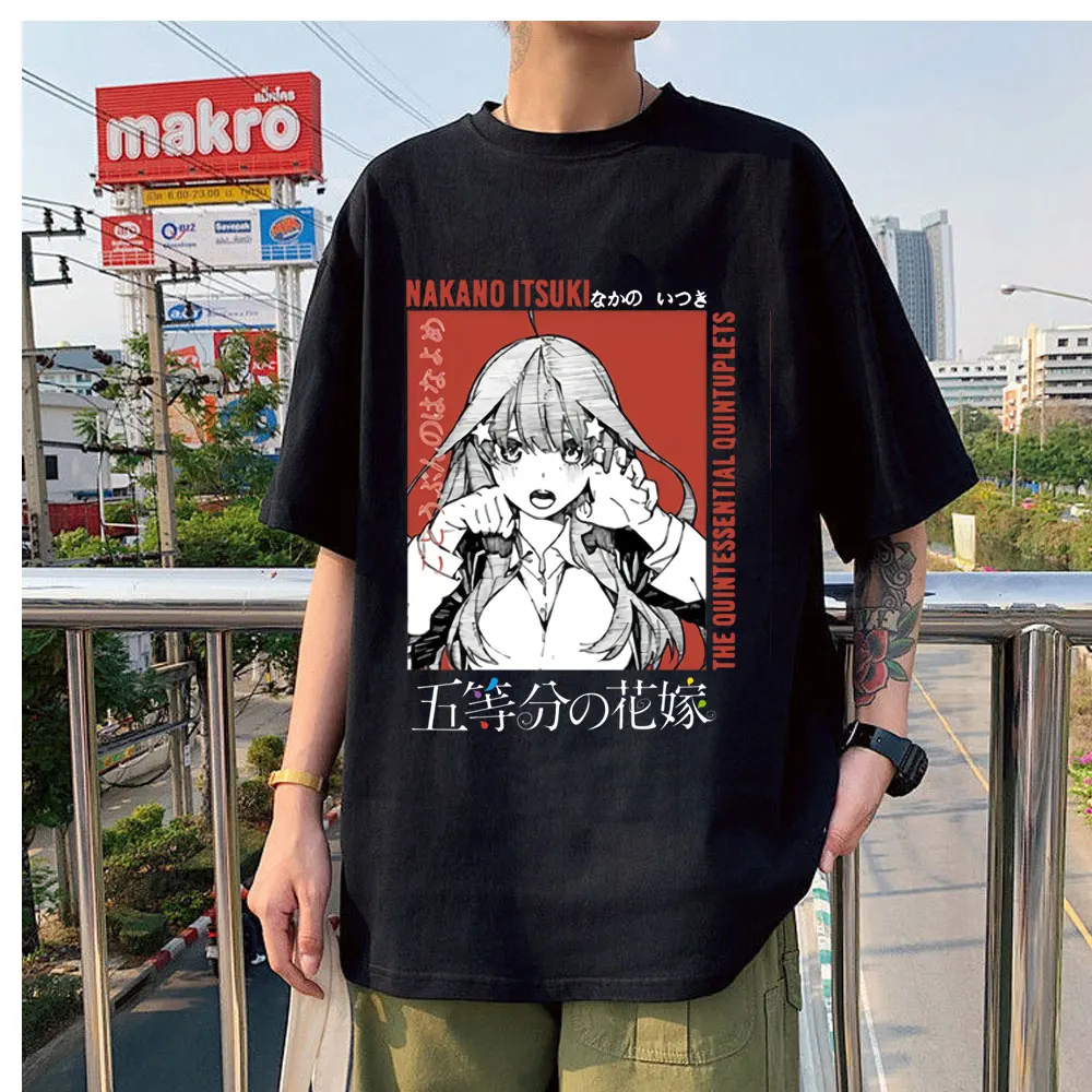 Summer Popular The Quintessential Quintuplets Hot Comic Black T-shirt Women/men Hip Hop Fashion Casual Harajuku Loose T shirt
Summer Popular The Quintessential Quintuplets Hot Comic Black T-shirt Women/men Hip Hop Fashion Casual Harajuku Loose T shirt