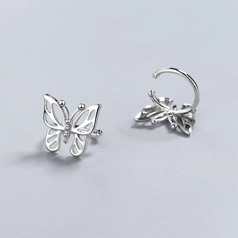 925 Sterling Silver Earing pierced Ear Cuff For Women No Piercing Butterfly Earrings Earcuff Fashion Hollow Jewelry Ear Clips 
925 Sterling Silver Earing pierced Ear Cuff For Women No Piercing Butterfly Earrings Earcuff Fashion Hollow Jewelry Ear Clips