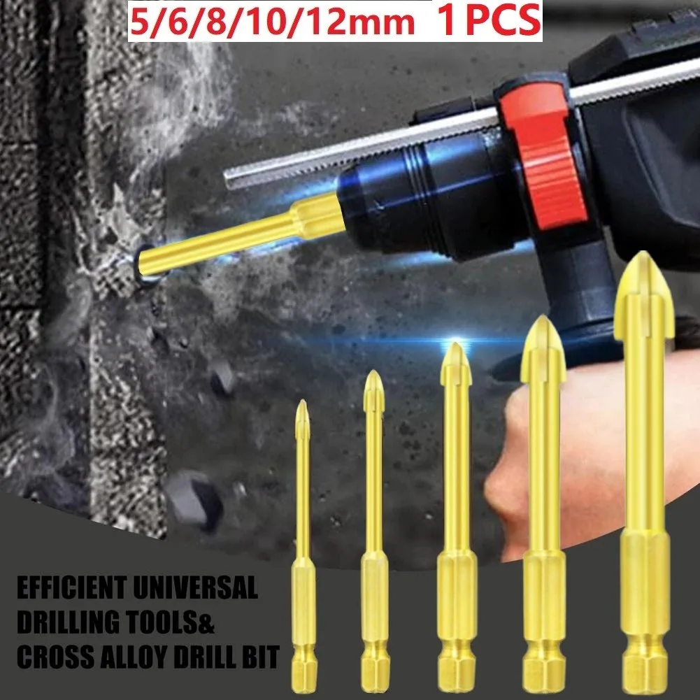 1Pcs Efficient Universal Drilling Tool Multifunctional Cross Alloy Drill Bit Tip Glass Drill Bit Mm/6mm/ 8mm/10mm/12mm
1Pcs Efficient Universal Drilling Tool Multifunctional Cross Alloy Drill Bit Tip Glass Drill Bit Mm/6mm/ 8mm/10mm/12mm