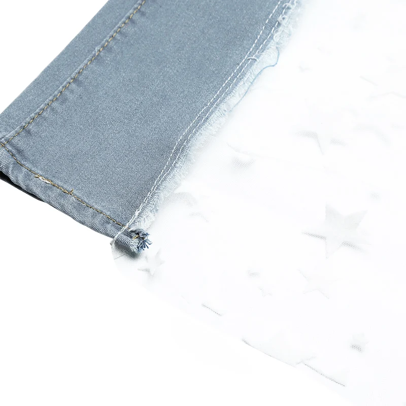 Sexy Women Wide Leg Pants Sheer Mesh Star Print Splice Denim Pants High Waist Casual Loose Pants Jeans Fashion Party Trousers
Sexy Women Wide Leg Pants Sheer Mesh Star Print Splice Denim Pants High Waist Casual Loose Pants Jeans Fashion Party Trousers