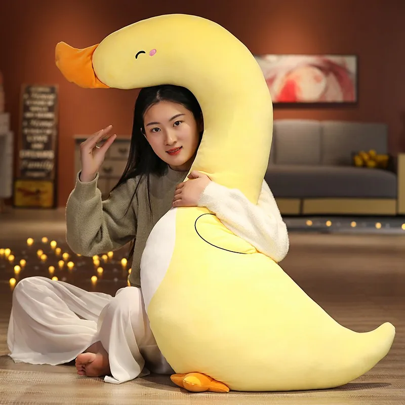 130cm New Huggable Big Plush Duck Toy Giant Size Sky Long Neck Goose Lifelike Dinosaur Animal Doll for Kids Birthday Gift
130cm New Huggable Big Plush Duck Toy Giant Size Sky Long Neck Goose Lifelike Dinosaur Animal Doll for Kids Birthday Gift